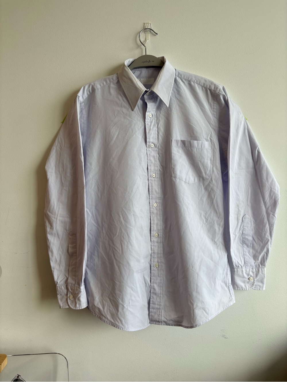 Yves Saint Laurent YSL Men's Dress Shirt Size 15.5 Light Purple